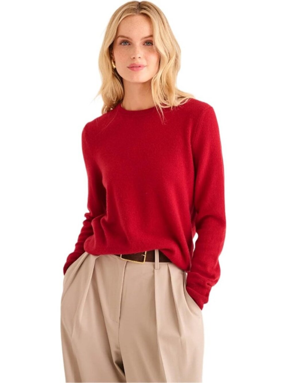 Cozy Original Cashmere Crewneck Sweater for Women - Soft, Warm & Stylish